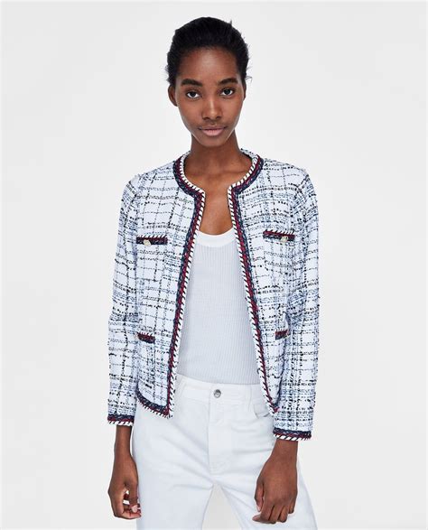 zara chanel style jacket